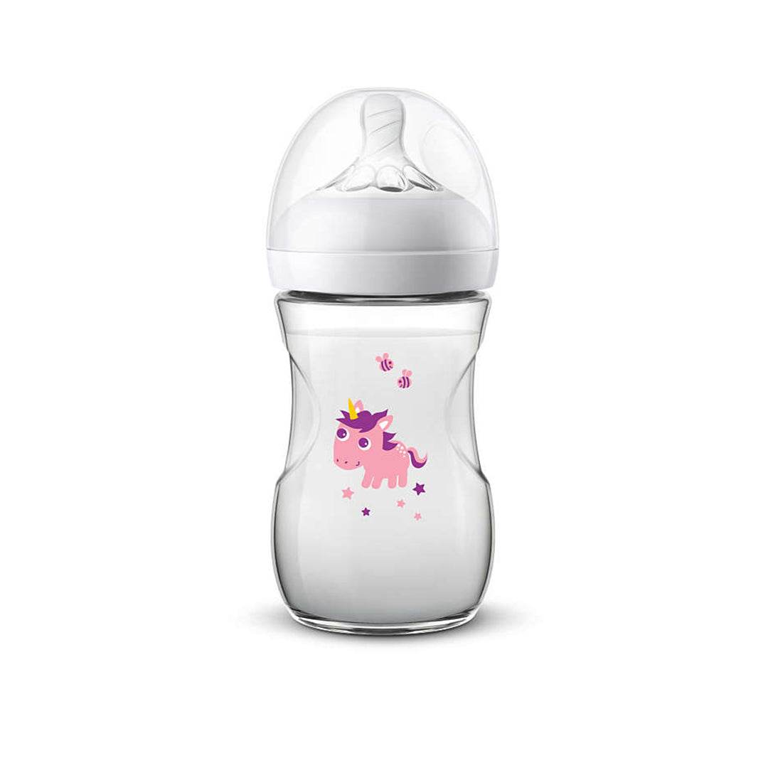 AVENT Biberon Naturel 260ml +1m Scf070/25 Unicorn {{ para_klean }}