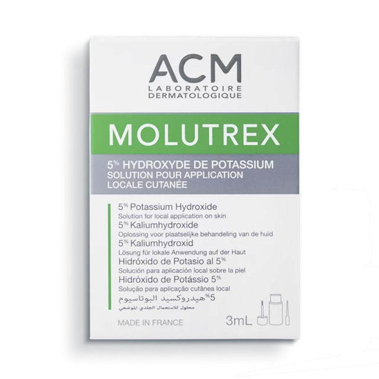 Acm Molutrex 5% Hydroxide De Potassium Solution Cutanée Avec Applicateur 3ml - Para Klean