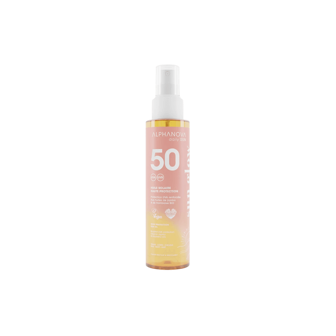 Alphanova Sun Glow Huile Solaire Spf50 125ml - Para Klean