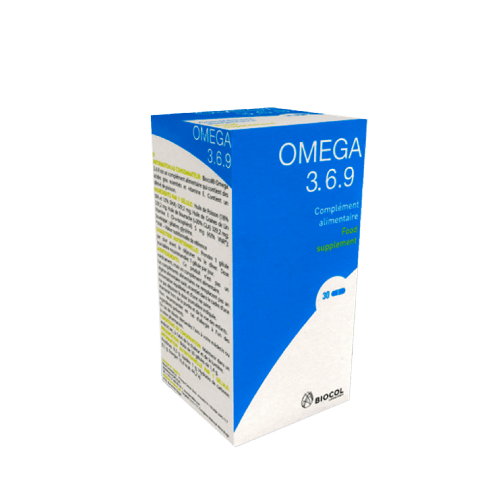 Biocol Omega 3.6.9 30 Gélules Circulation - Para Klean