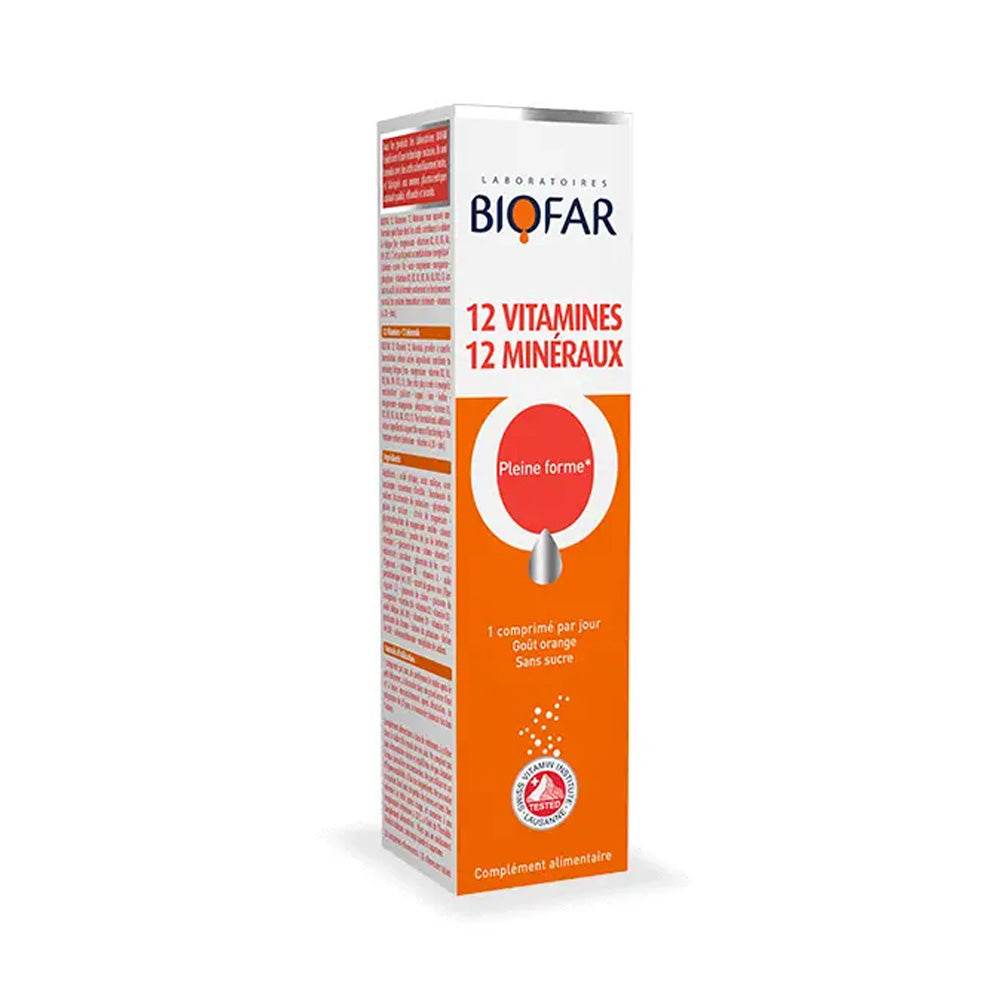 Biofar 12 Vitamine 12 Minéraux 20 Comprimés {{ para_klean }}