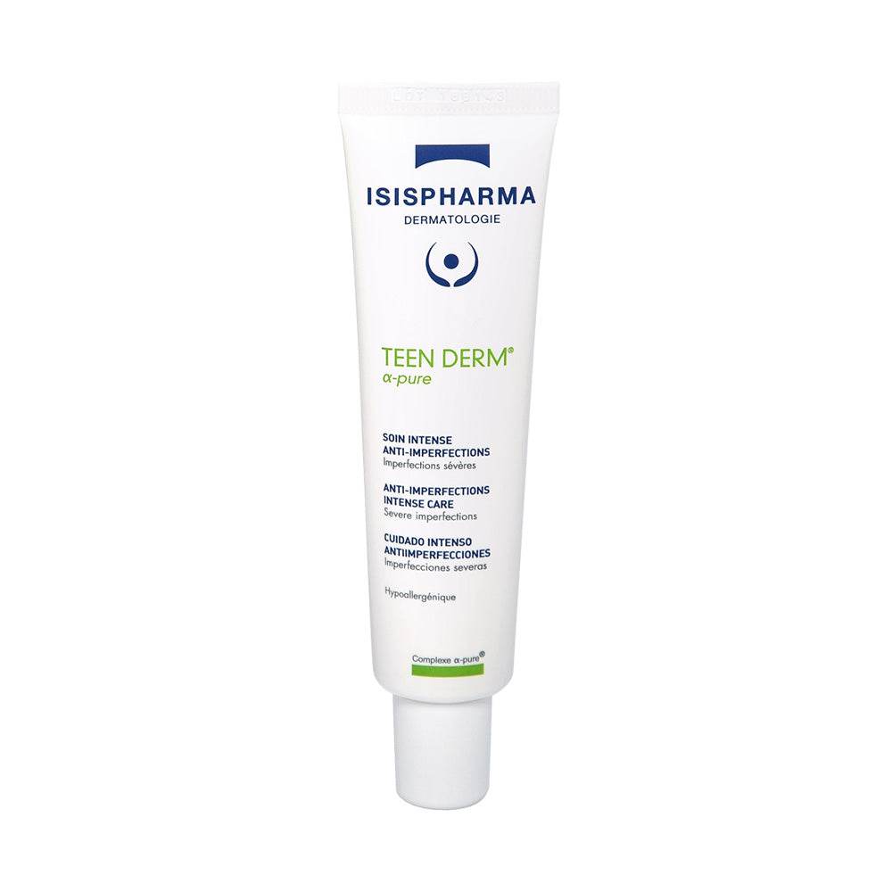 Isispharma Teen Derm Alpha α-Pure Soin Intense Anti-Imperfections 30ml - Traitement Ciblé Acné Sévère - Para Klean