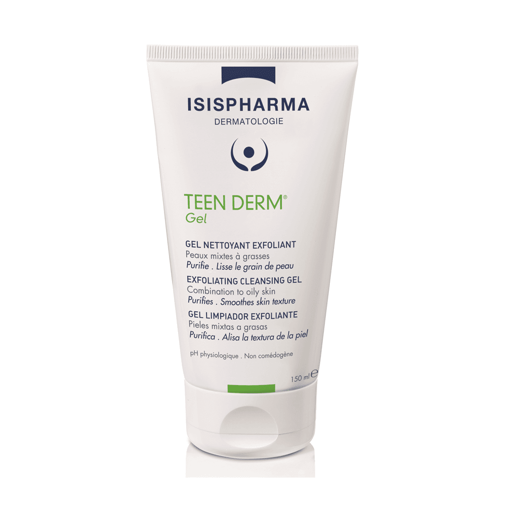 Isispharma Teen Derm Gel Nettoyant Exfoliant 150ml - Para Klean