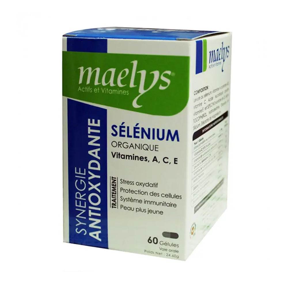 Maelys Sélénium Vitamine A, C, E 60 Gélules - Para Klean