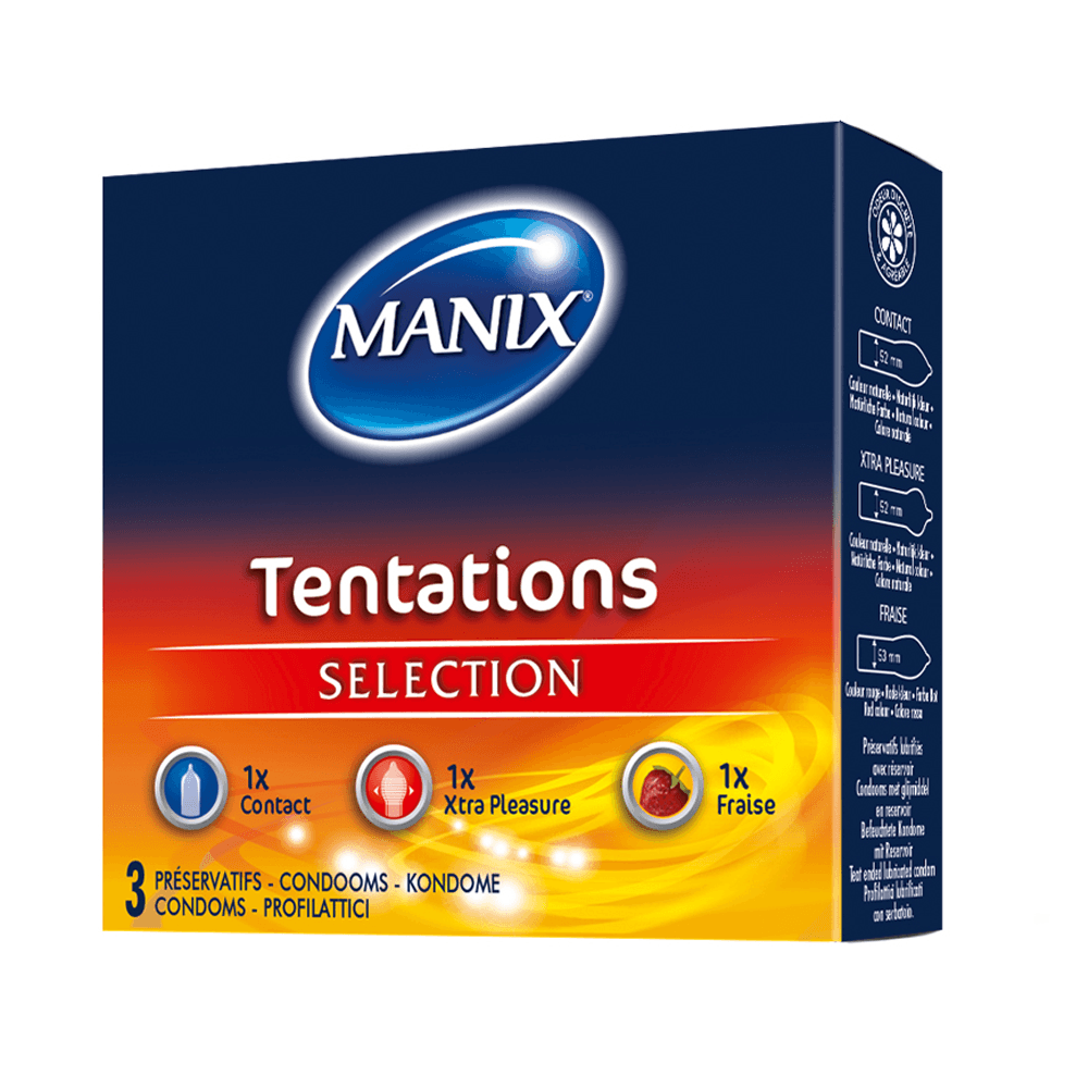 Manix Tentation 3 Préservatifs - Para Klean