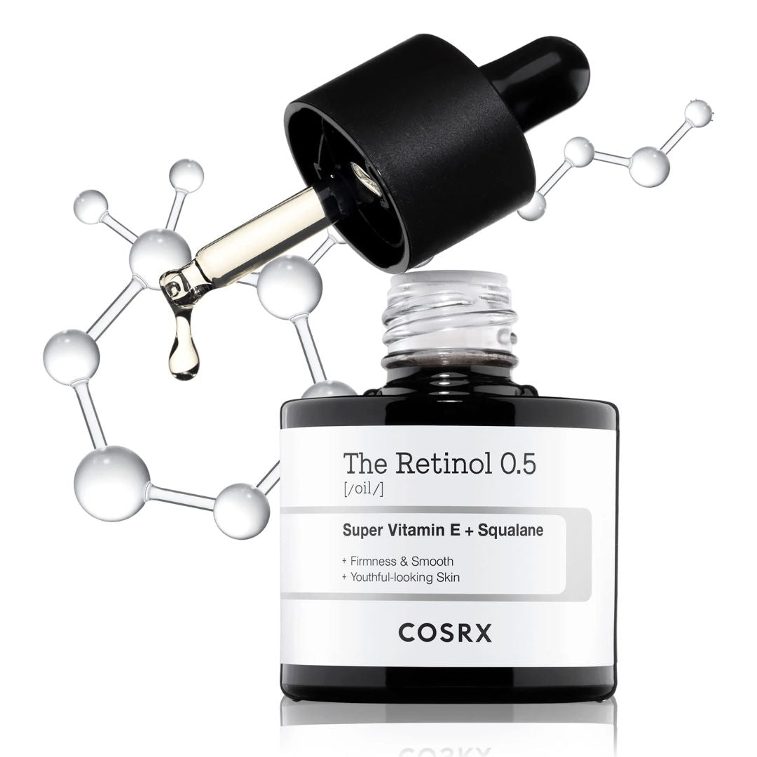 COSRX - The Retinol 0.5 Oil Huile au rétinol pour un teint jeune et éclatant - Para Klean