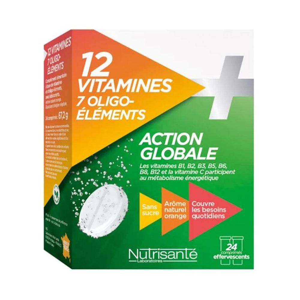 Nutrisanté 12 Vitamine + 7 Oligo-Eléments 24 Comprimés - Para Klean