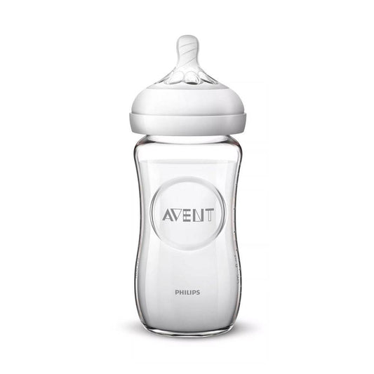 AVENT Biberon En Verre Natural 240ml +0m scf053/17 - Para Klean