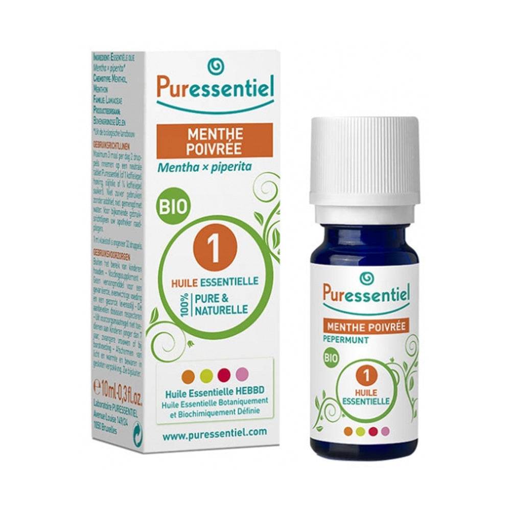 Puressentiel Huile Essentielle Menthe Poivrée BIO 10ml - Para Klean