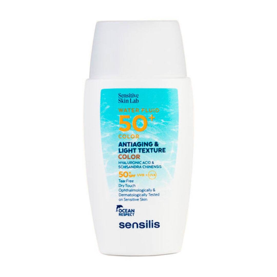 SENSILIS SENSITIVE SKIN LAB WATER FLUID SPF 50+ TEXTURE LIGHT 40 ML - Para Klean