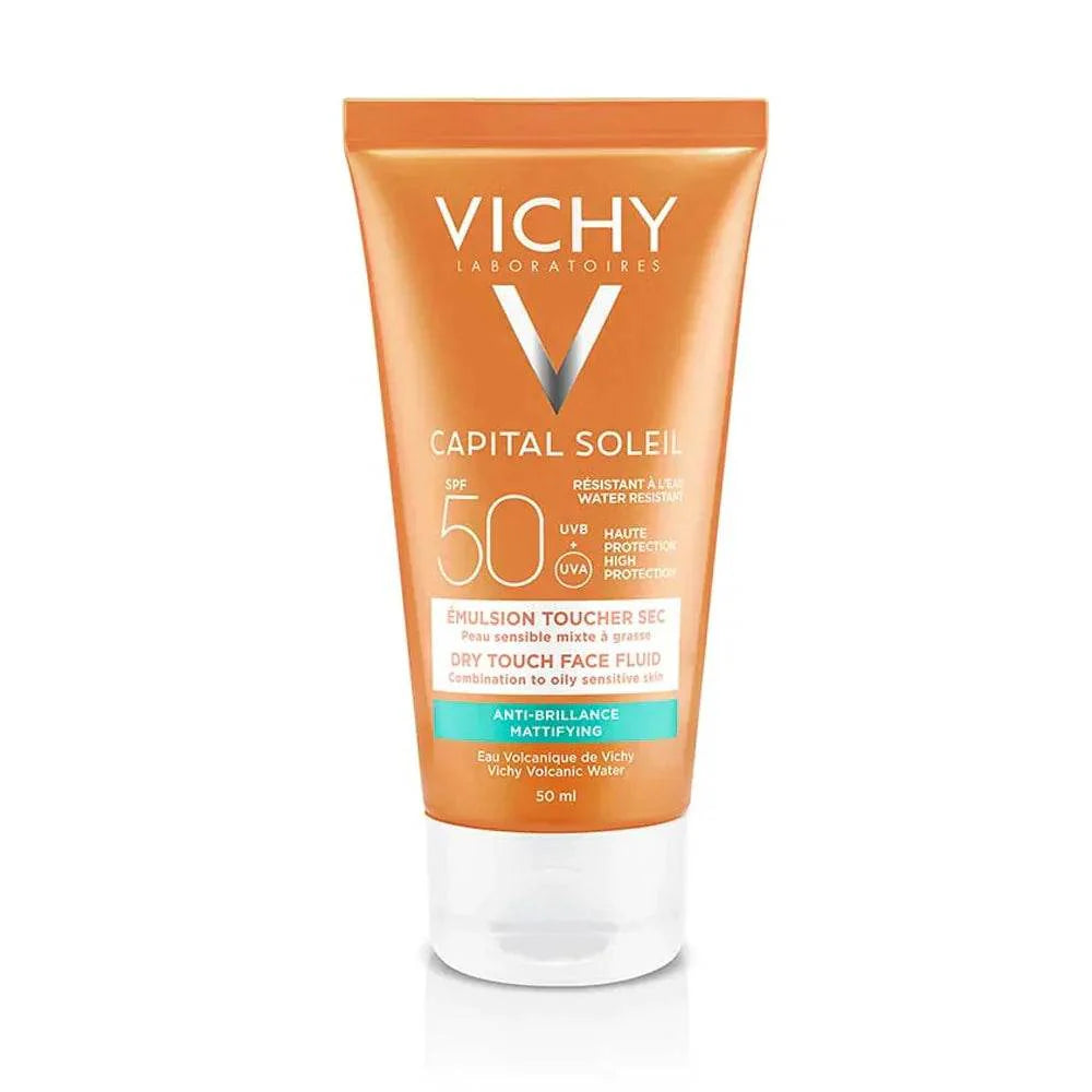 Vichy Capital Soleil Emulsion Toucher Sec SPF50+ 50ml {{ para_klean }}