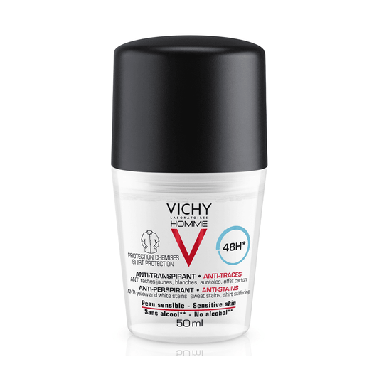 Vichy Homme Déodorant 48H anti transpirant anti-traces 50ml - Para Klean