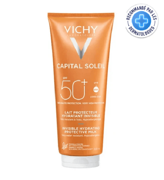 VICHY CAPITAL SOLEIL SPF50+ LAIT PROTECTEUR HYDRATANT INVISIBLE 300ML - Para Klean