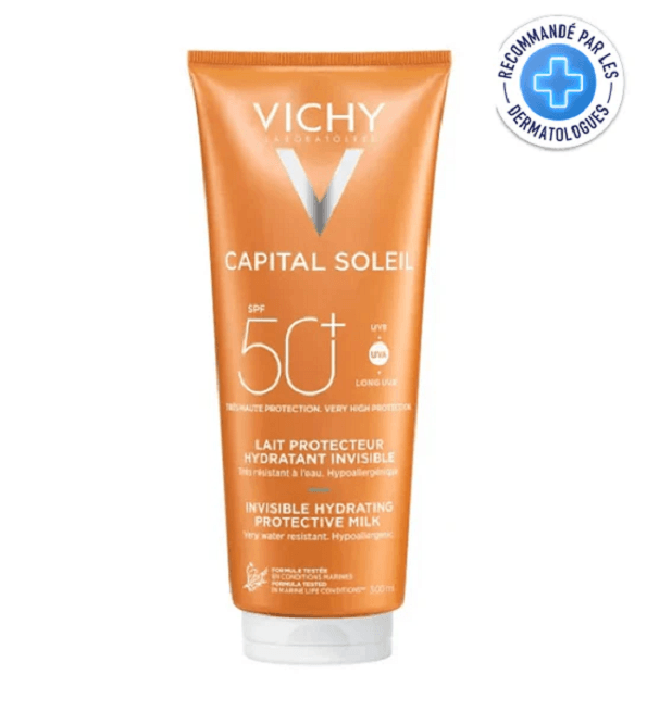 VICHY CAPITAL SOLEIL SPF50+ LAIT PROTECTEUR HYDRATANT INVISIBLE 300ML - Para Klean