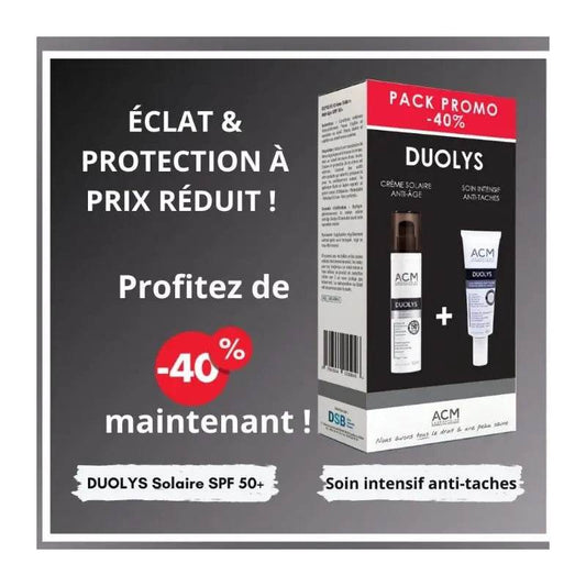 ACM OFFRE DUOLYS Écran Solaire Anti-Âge Spf 50 + DUOLYS Soin Intensif Anti Tâche 40 Ml - Para Klean