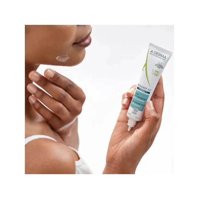 A-derma Biology AC PERFECT Fluide Anti-Imperfections Anti-Marques | 40 Ml - Para Klean