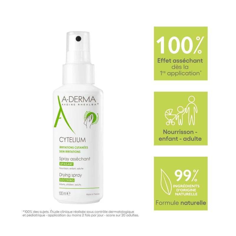 A-Derma CYTELIUM Spray Asséchant Apaisant 100ml - Para Klean