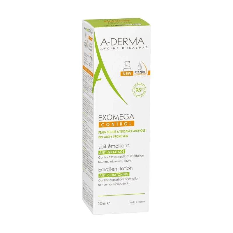 A-Derma EXOMEGA CONTROL Lait émollient anti-grattage 200ml - Para Klean