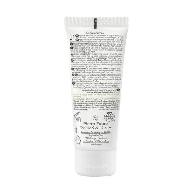 A-Derma BIOLOGY AC hydratante compensatrice 40ml - Para Klean
