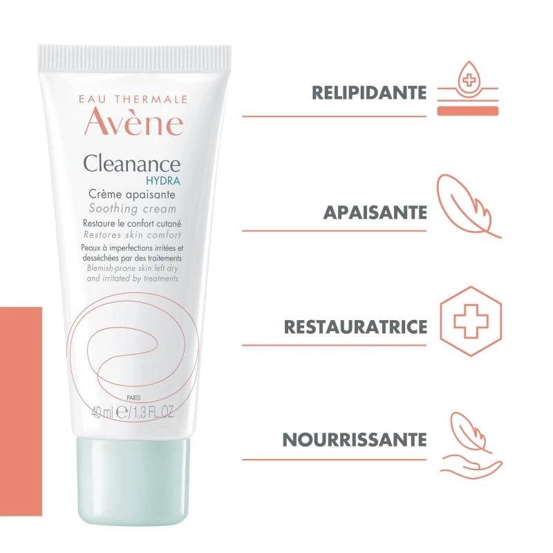 Avène Cleanance HYDRA Crème Apaisante 40ml - Para Klean