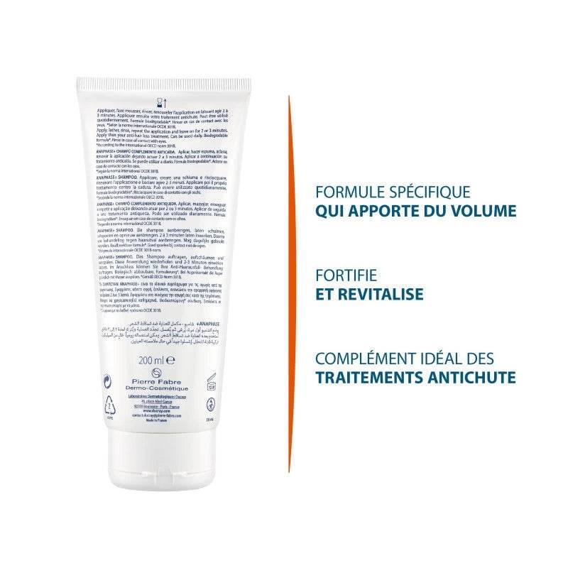 Ducray Anaphase+ Shampooing Complement Anti Chute 200ml - Para Klean