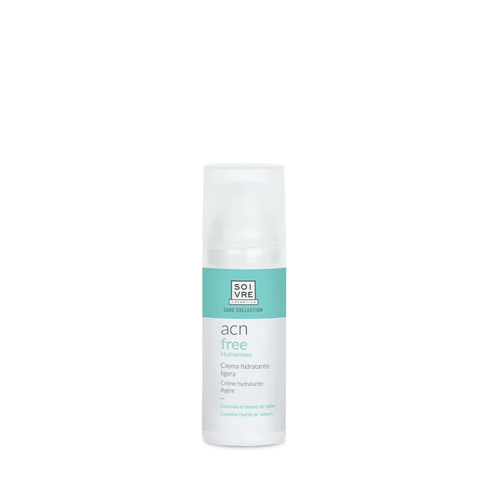 SOIVRE ACN FREE Crème Hydratante 50ml Crème Visage Anti-Acné Peau Grasse Mixte Imperfections Hydratation Équilibrante - Para Klean