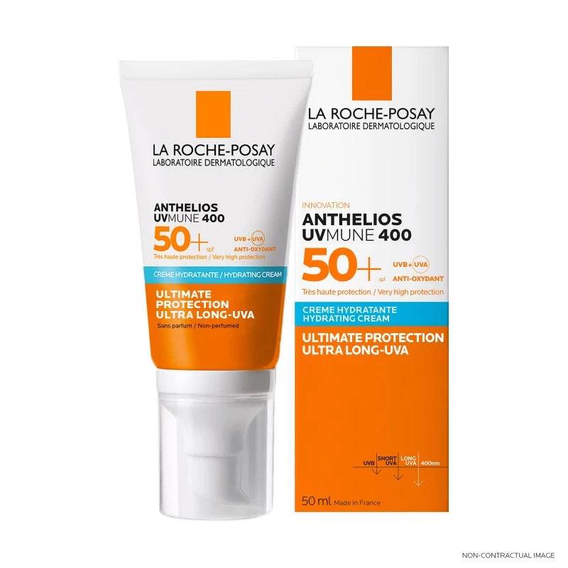 La Roche Posay Anthelios UVMune 400 Crème Hydratante SPF50+ Invisible 50ml - Para Klean