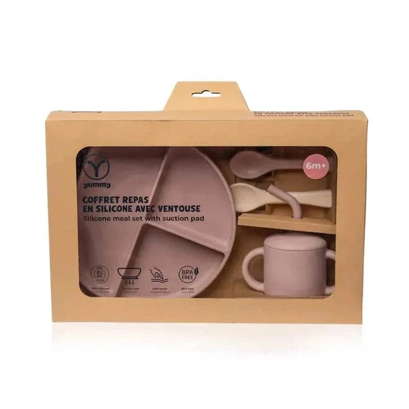 YUMMY Coffret Repas Silicone 6M+ - Para Klean
