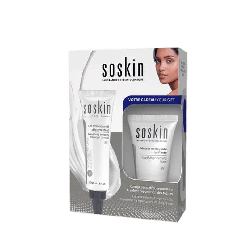 Soskin Gel-Crème Intensif Dépigmentant 30ml = Soskin Mousse Nettoyante 30ml Offerte - Para Klean