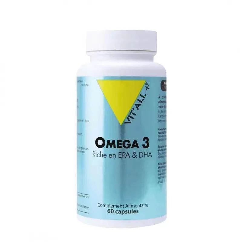 VITALL+ Oméga 3 1000mg Boite 60 Capsules - Para Klean