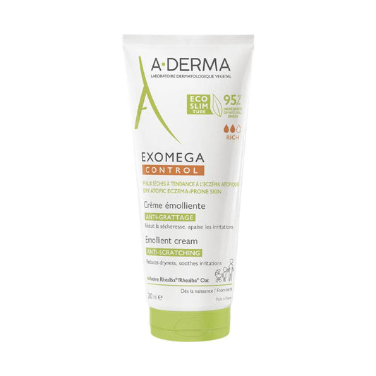 A-derma EXOMEGA CONTROL Crème Émolliente | 200 Ml {{ para_klean }}