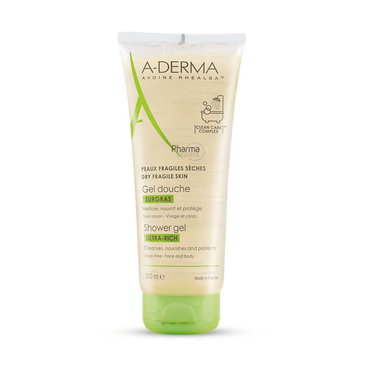 A-Derma Gel Douche Surgras Ultra Rich 200ml - Para Klean