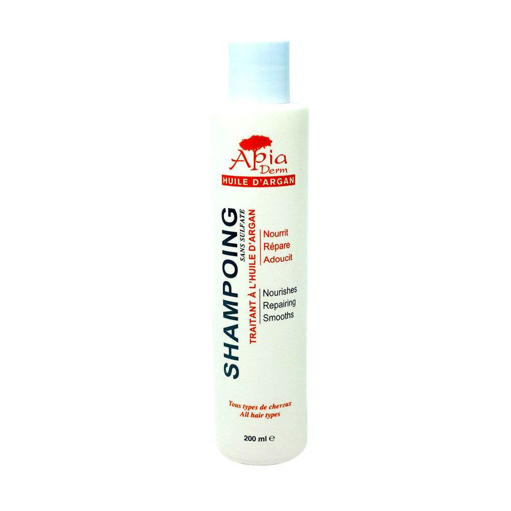 Apia Derm Shampoing Sans sulfate Huile d'argan 200ml - Para Klean