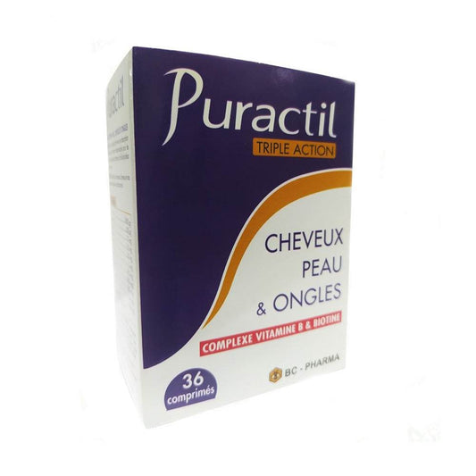 BC-Pharma Vitamine B & Biotine Puractil 36 Comprimés {{ para_klean }}