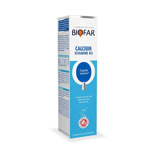 Biofar Calcium D3 20 Comprimés {{ para_klean }}
