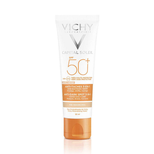 Vichy Capital Soleil Soin Anti-taches Teinté 3-en-1 SPF50+ 50ml {{ para_klean }}