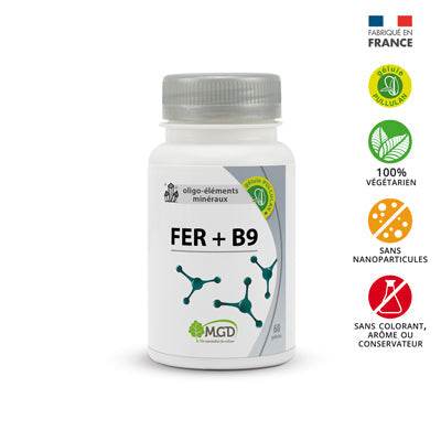 MGD Fer + B9 boite 60 gélules {{ para_klean }}