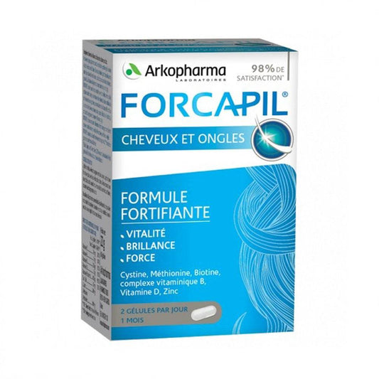Forcapil Arkopharma Cheveux Et Ongles Boite 180 Gélules {{ para_klean }}