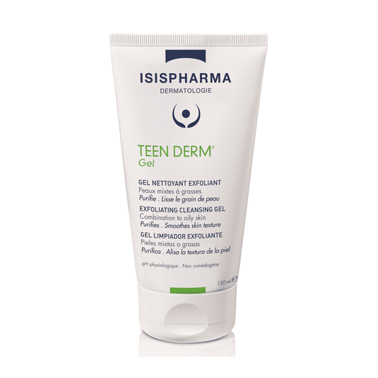 Isispharma Teen Derm Gel Nettoyant Exfoliant 150ml - Para Klean