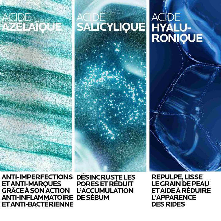 LA ROCHE POSAY Effaclar A.Z Gel-Crème 40ml Soin Anti-Imperfections Ciblé Acné Peau Grasse - Para Klean