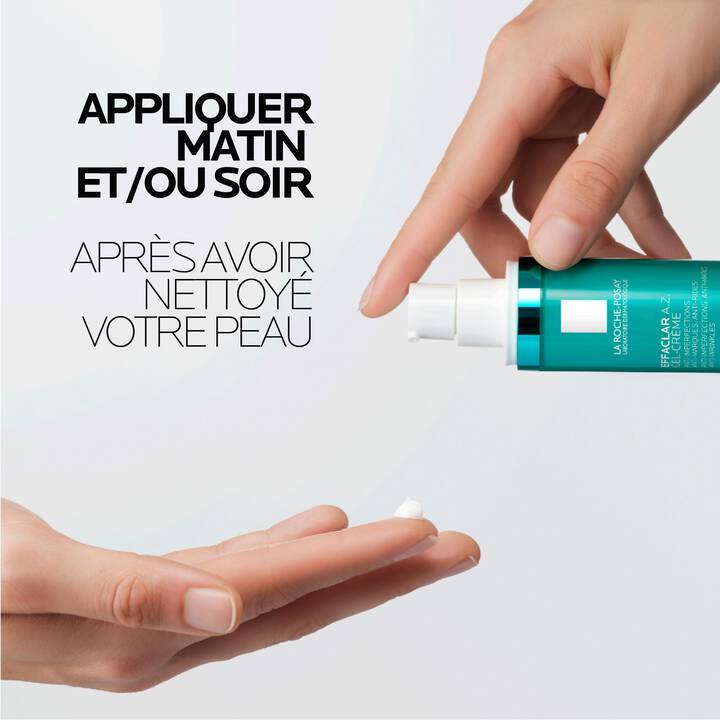 LA ROCHE POSAY Effaclar A.Z Gel-Crème 40ml Soin Anti-Imperfections Ciblé Acné Peau Grasse - Para Klean