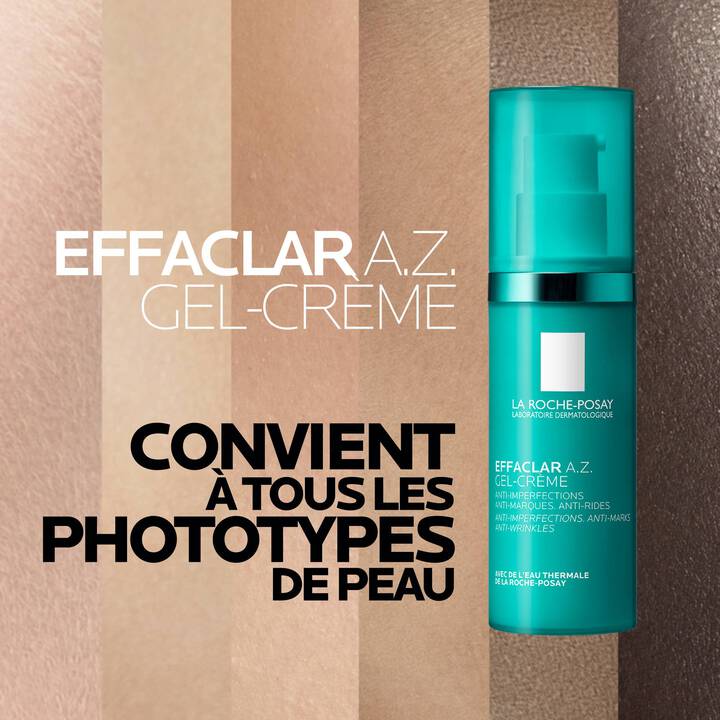 LA ROCHE POSAY Effaclar A.Z Gel-Crème 40ml Soin Anti-Imperfections Ciblé Acné Peau Grasse - Para Klean