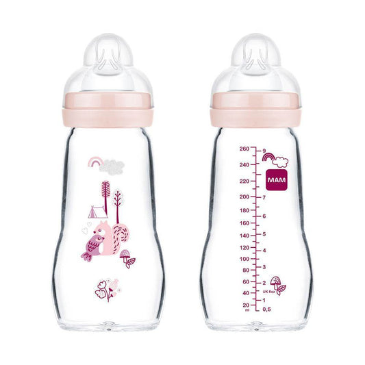MAM Biberon Verre 2+m 260 ml Forest - Biberon En Verre {{ para_klean }}