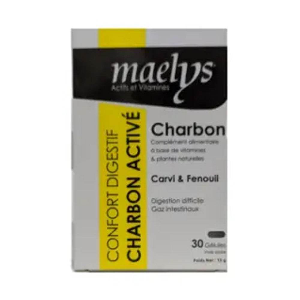 Maelys Charbon Carvi Et Fenouil 30 Gélules - Para Klean