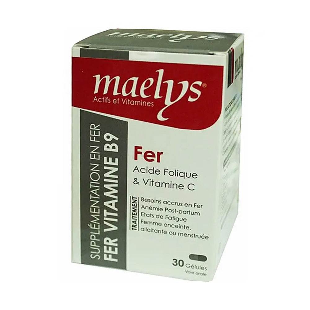 Maelys Fer Acide Folique Et Vitamine C 30 Gélules - Para Klean