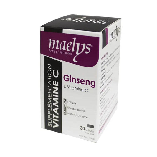 Maelys Ginseng Vitamine C 30 Gélules - Para Klean
