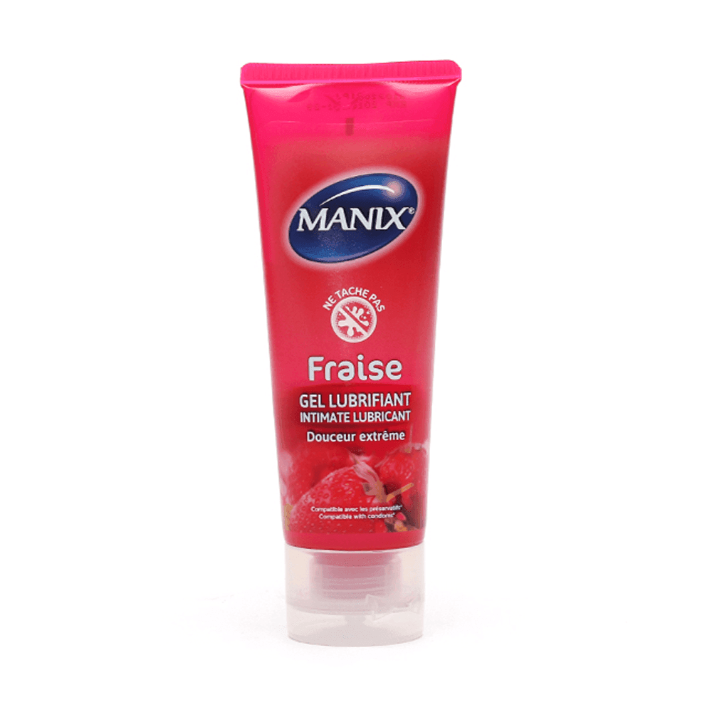Manix Fraise Gel Lubrifiant 80ml - Para Klean