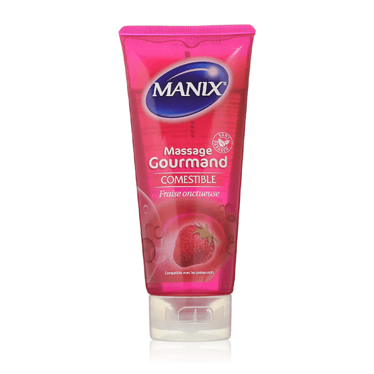 Manix Gel Massage Gourmand Fraise 200ml - Para Klean
