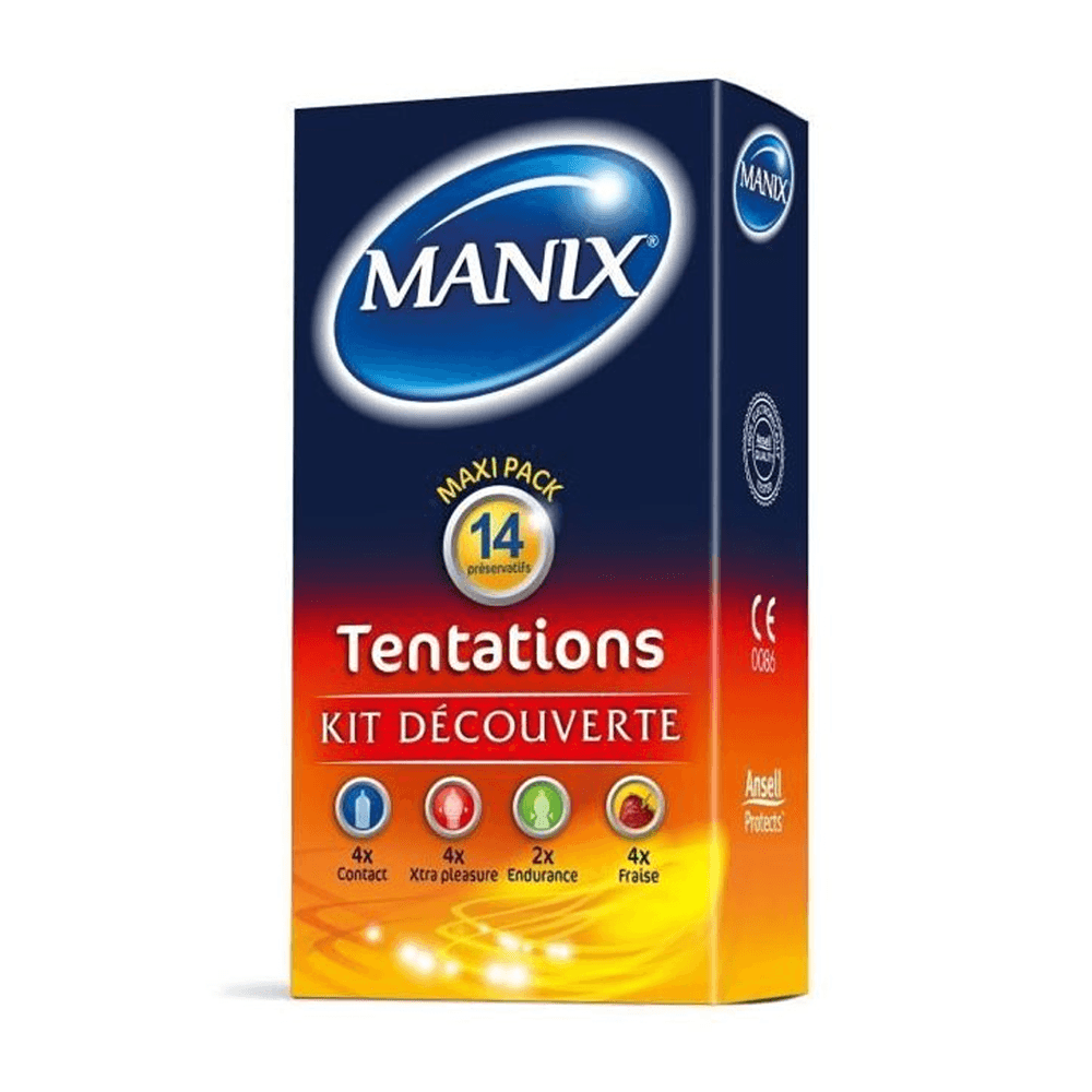 Manix Tentations Kit Découverte 14 Préservatifs - Para Klean