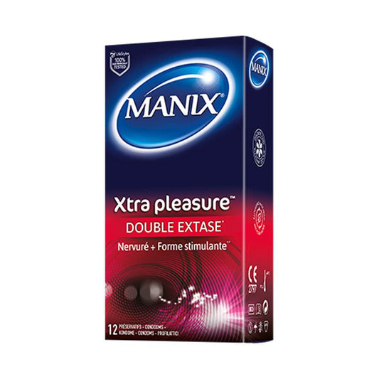 Manix Xtra Pleasure Double Extase 12 Préservatifs - Para Klean